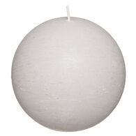 Vela bola rústica taupe 10cm