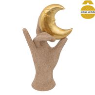 Est&aacute;tua Decorativa M&atilde;o Em Resina 21cm