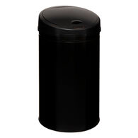 Balde do lixo com sensor autom&aacute;tico preto em inox