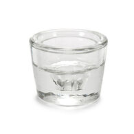 Casti&ccedil;al redondo transparente em vidro