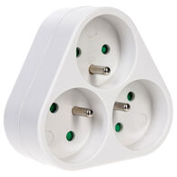 Adaptador elétrico 3 tomadas SCHUKO