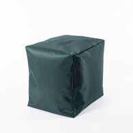 Pufe quadrado imperme&aacute;vel verde olive 45x45cm