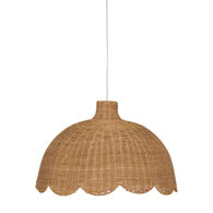 Candeeiro de teto MONA castanho em juta 58cm