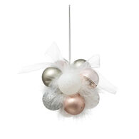 Pendurante Com Bolas E Plumas