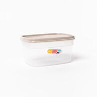 Caixa rectangular com tampa bege 1,7l