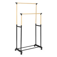 Cavalete em metal branco preto WOODY,  Cavalete em metal branco preto WOODY