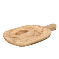 T&aacute;bua Bege De Madeira Queimada 40x24cm