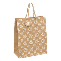 Saco de oferta decorativo holocastanho kraft 33cm