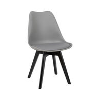 Conjunto de 2 cadeiras BAYA BOLD cinza claras