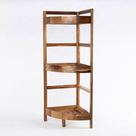 Móvel de canto wc com 3 prateleiras