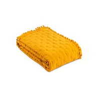 Edredão BEAR reversível ocre e cinza 140x220cm