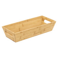 Caixa para pão castanho em bambu 33cm,  Caixa para pão castanho em bambu 33cm