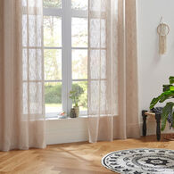 Cortina organza linho 140x240cm,  Cortina organza linho 140x240cm