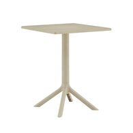 Mesa BARI bege quadrada