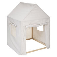 Tenda em forma de casinha bege,  Tenda em forma de casinha bege