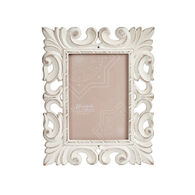 Moldura branca perfurada em madeira 13x18cm