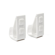 Conjunto de 2 suportes CLIP branco