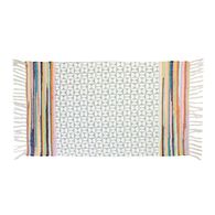Tapete CRETA cinza com franjas 50x80cm