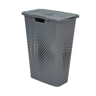 Cesto de roupa wc PIXEL cinza com tampa 40l,  Cesto de roupa wc PIXEL cinza com tampa 40l