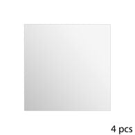 Conjunto de 4 espelhos adesivos quadrados,  Conjunto de 4 espelhos adesivos quadrados