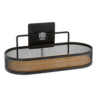 Suporte wc oval preto 11x25x11,5cm