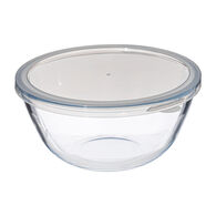 Caixa redonda de vidro com tampa 2,7l