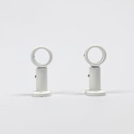 Conjunto 2 suportes var&atilde;o branco