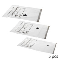 Conjunto de 5 sacos para arrumação vácuo,  Conjunto de 5 sacos para arrumação vácuo