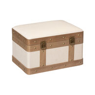 Caixa NORAH em mdf e linho 24x38,5cm,  Caixa NORAH em mdf e linho 24x38,5cm