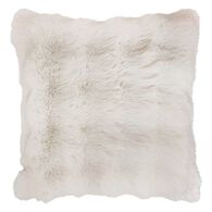 Almofada decorativa de pelo branco 45x45cm