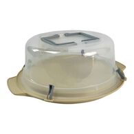 Boleira bege com tampa para transporte 36cm