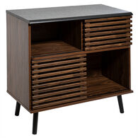 M&oacute;vel De Apoio Slat Com 2 Portas Slow Time