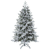 Árvore de natal YUKON verde efeito neve com pinhas 180cm,  Árvore de natal YUKON verde efeito neve com pinhas 180cm