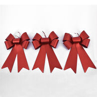 Conjunto de 3 laços vermelhos