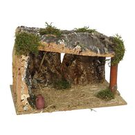 Cabana pres&eacute;pio em corti&ccedil;a 30x20x25cm