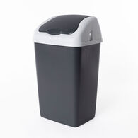 Balde do lixo ALTHEA com tampa basculante cinza 60l