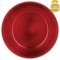 Prato marcador vermelho 33cm