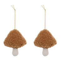 Conjunto de 2 pendurantes cogumelo bouclee