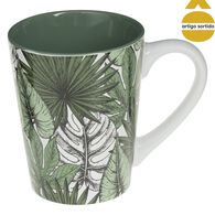 Caneca de cer&acirc;mica folhas JUNGLE 30cl