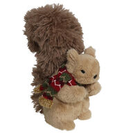 Esquilo castanho com lenço 26cm