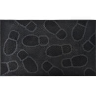 Tapete de entrada preto decoração pés,  Tapete de entrada preto decoração pés