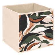 Caixa de arruma&ccedil;&atilde;o LAURIA bege 31x31cm