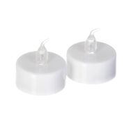 Conjunto de 2 velas tealight led brancas