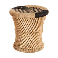 Banco castanho em bambu 32cm