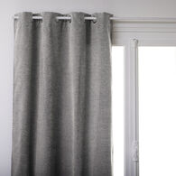 Cortina CHEN veludo branco e cinza 140x260cm