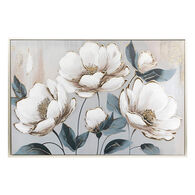 Quadro decorativo com relevo de flores  MARGARET 60x90cm