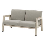 Sof&aacute; AXIOME cru e cinza em alum&iacute;nio