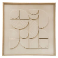 Quadro decorativo 3d CATALINE branco 60x60cm