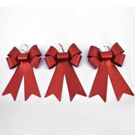 Conjunto de 3 laços vermelhos