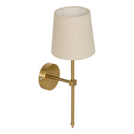 Candeeiro de parede MONA dourado em metal